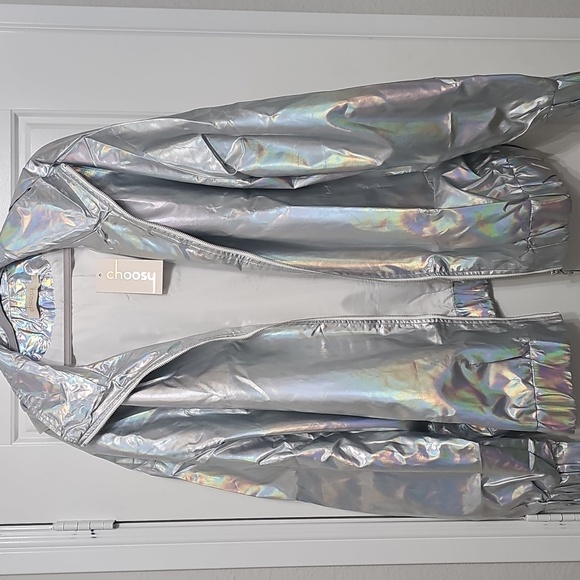 Holographic Silver Women's Jacket - Picture 6 of 8